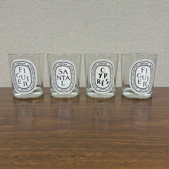 Diptyque Assorted Empty 190g Candle Vessels - Set of 4 - Picture 2 of 5